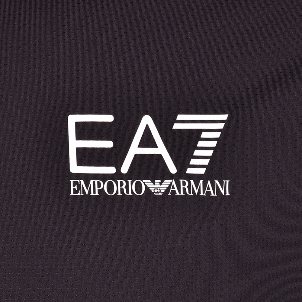 Мужское поло теннисное EA7 Man Jersey Polo - black