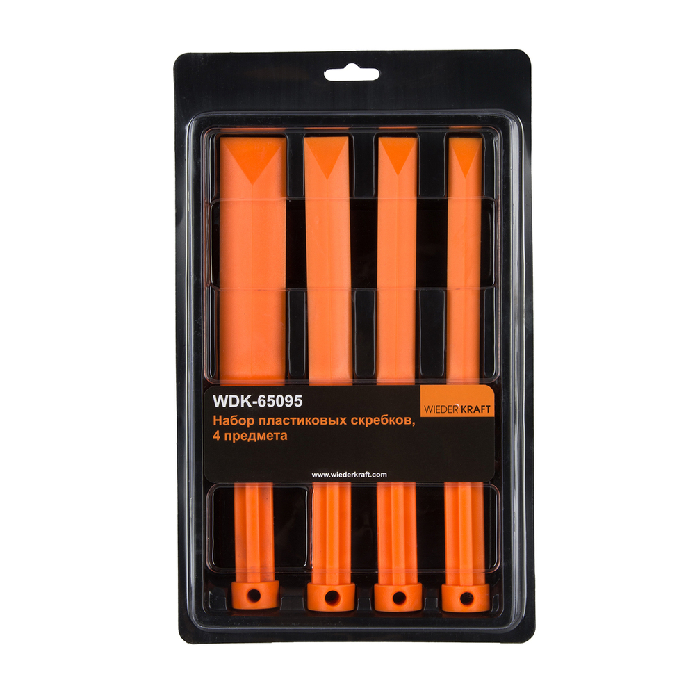 WDK-65095 Набор пластиковых скребков, 4 предмета