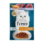 Телятина в соусе, 75г влажный корм для кошек Гурмэ Перл