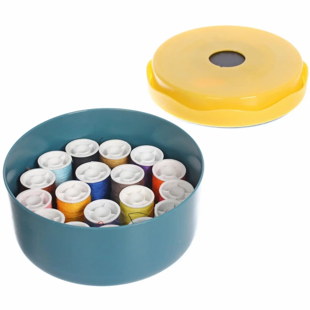 Швейный набор для рукоделия в боксе «Favorite Hous «, цвет зеленый, 23 предметов, 13.5*6см