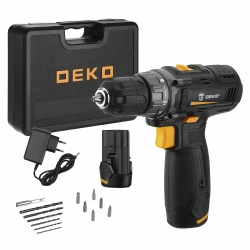 Аккумуляторная дрель-шуруповерт DEKO GCD12DU3 SET6 (063-4007)