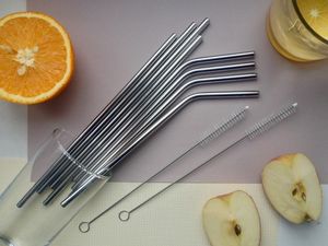 Набор металлических трубочек ZEERO 8+2