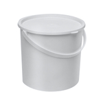 Ведро с герметичной крышкой и ручкой 3,6 л (белое)