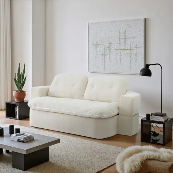 Диван Claude, жемчужный