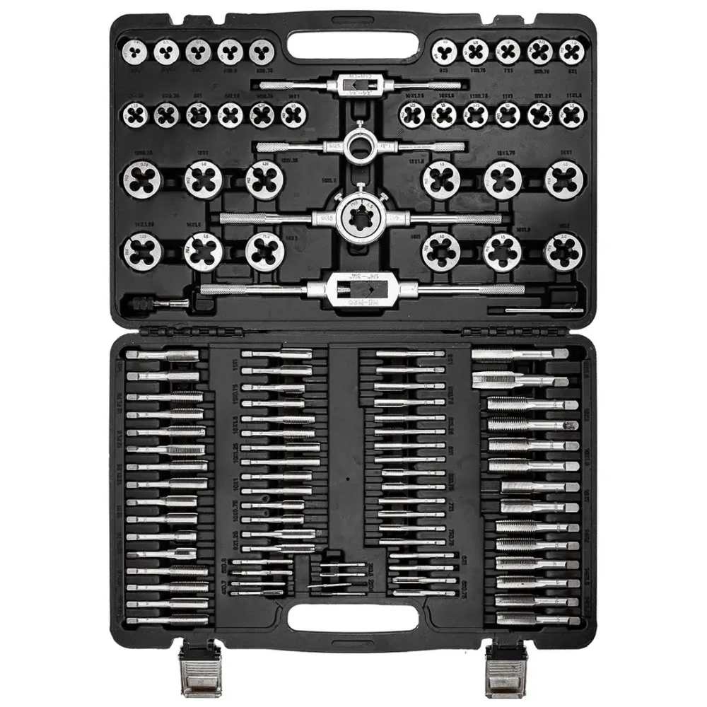 Набор метчиков и плашек метрический 110пр. FORCEKRAFT FK-B110-1