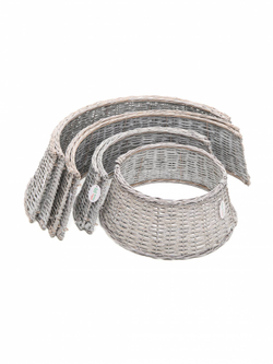 Корзина под елку Кантри Стайл 85*70*28 см., светлое дерево, разборная, ЕлкиТорг (85-231)