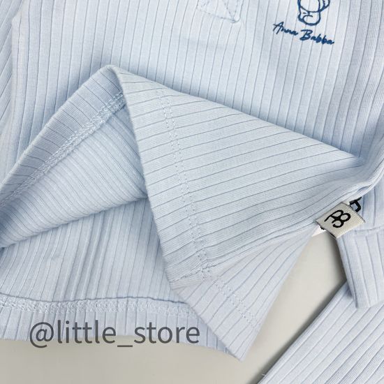 Комплект "Original" из фактурного хлопка, Нежно-голубой