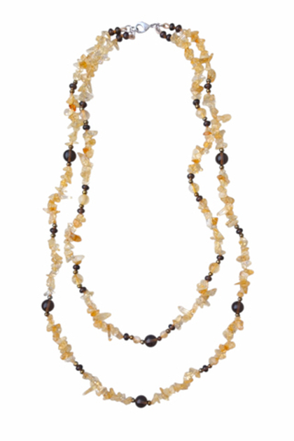 бусы из цитрина Альбина