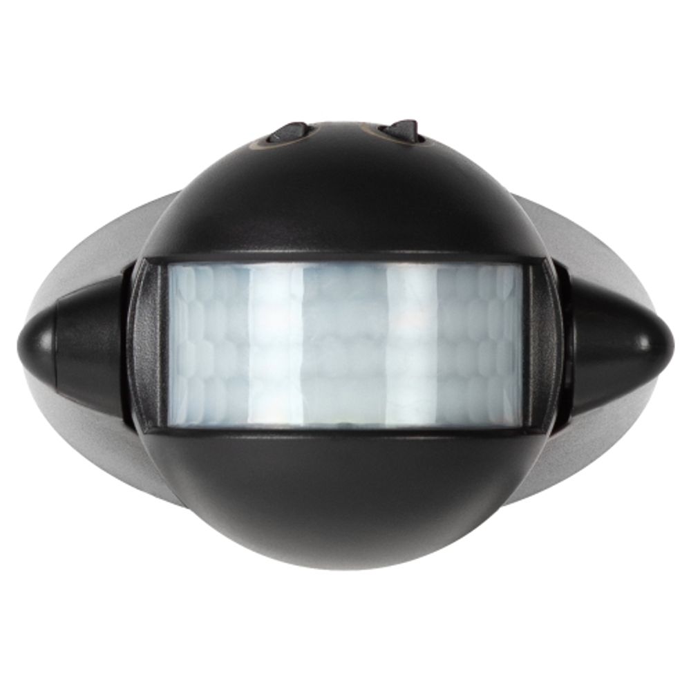 Датчик движения ЭРА MD 03 настенный инфракрасный 1200 Вт угол 180 градусов IP44, черный