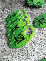 Номерки для гардероба акрил 4х7 см