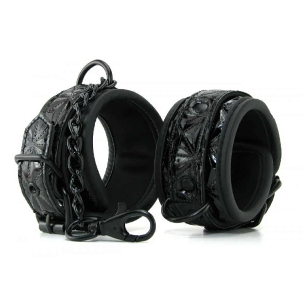 Наручники на цепочке Luxury fetish черные