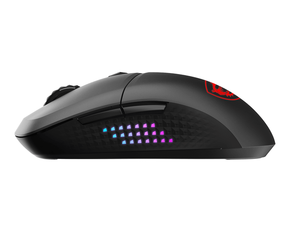 Мышь MSI VERSA 300 ELITE WIRELESS /RGB /2.4 GHz W /Bluetooth 5.3 /USB 2.0 /6 кн. /65 гр. /Черный