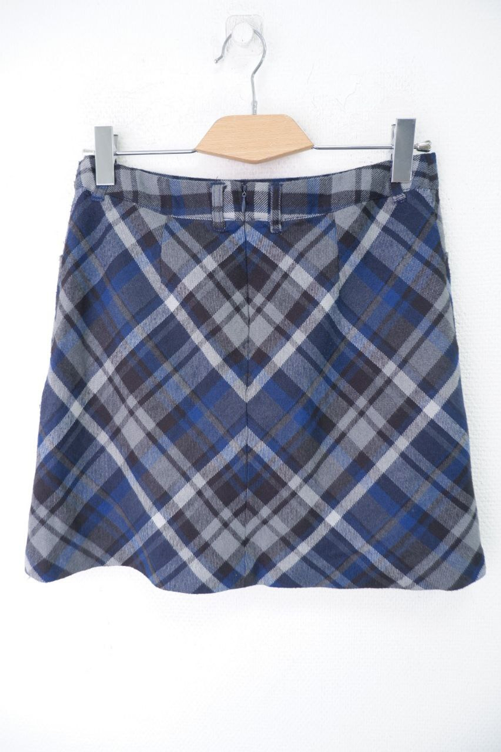 Юбка Zolla в клетку синяя 44 размер