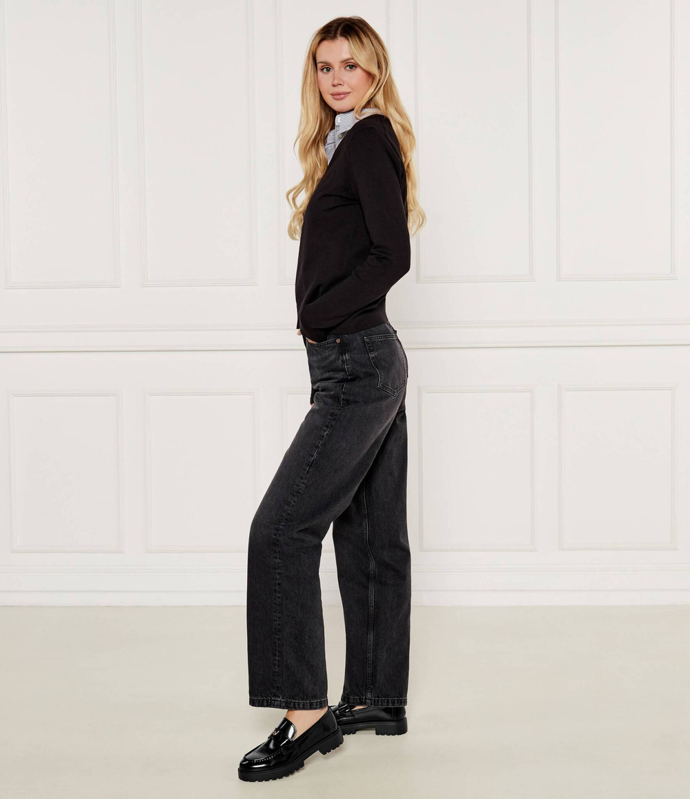 Кожаные лоферы TORY BURCH - черный(163948)