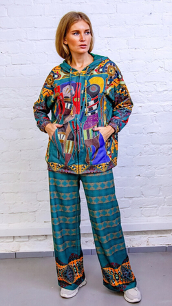 Широкие брюки "Четыре фигуры"