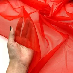 Корсетная cетка красная средне-мягкая (метражом), Турция