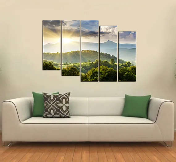 Модульная картина "Горный пейзаж"