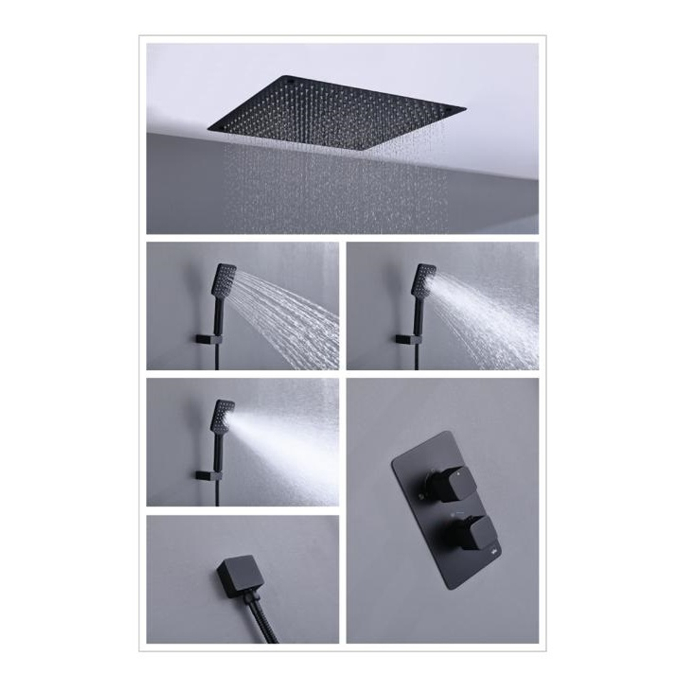 Душевой комплект Timo Petruma SX-5029/03SM чёрный