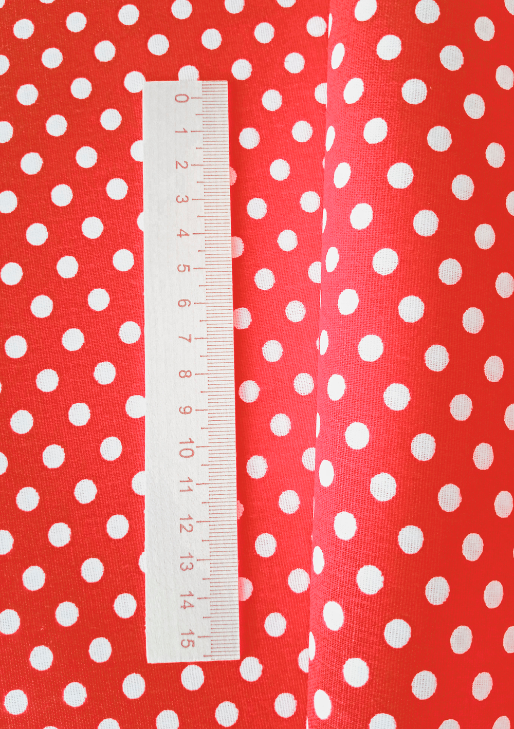 Ткань бязь плательная, рис. " Горох 6 мм", ширина 150 см, арт. 031