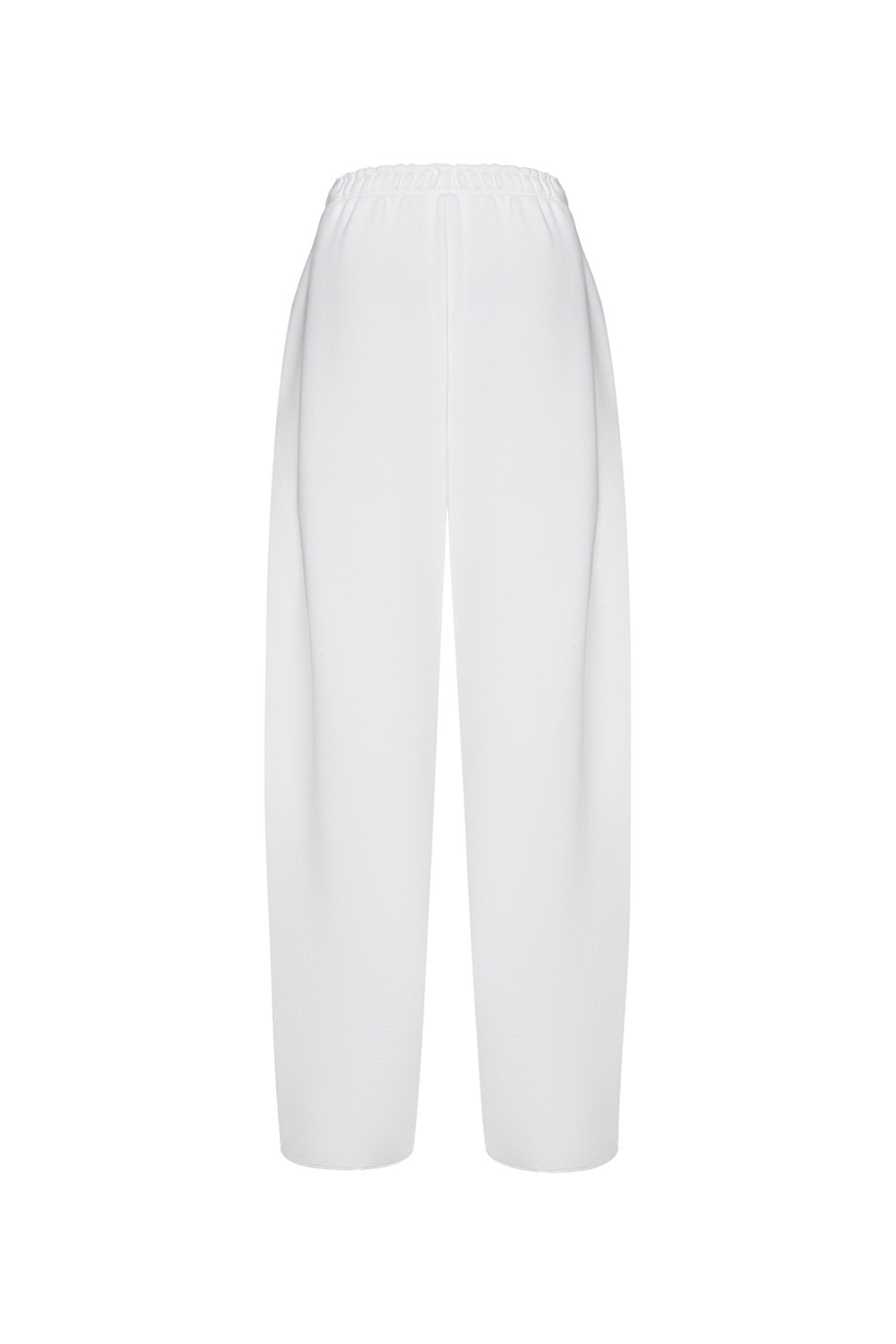 Штаны бананы с защипами Белый