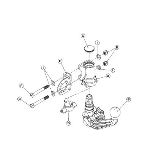 Фаркоп Westfalia 335360600001 Toyota Land Cruiser 200 2008-, Lexus LX570 2008-(паспорт и сертификат в комплекте)(без электрики)