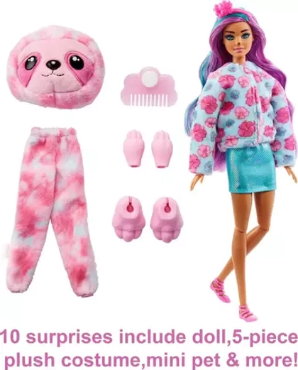 Кукла Barbie Cutie Reveal Ленивец