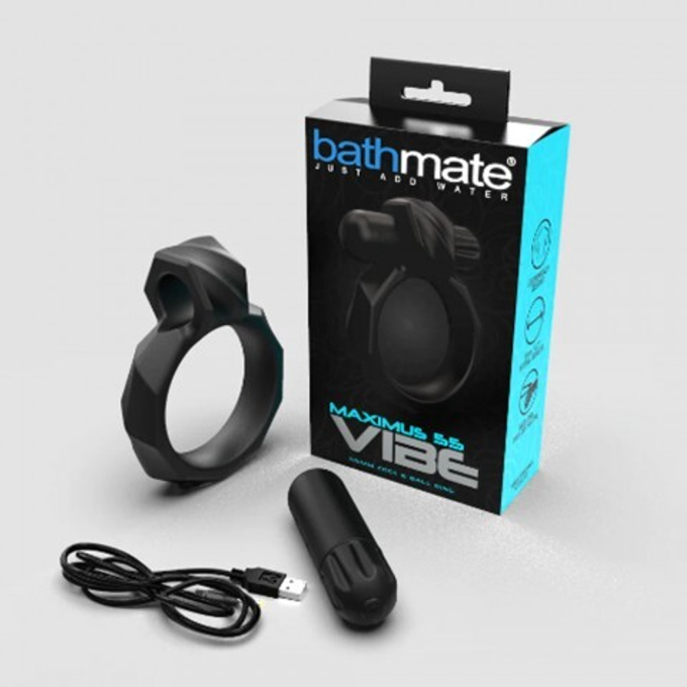 Эрекционное кольцо с вибрацией Bathmate Maximus Vibe Rings (55 мм)