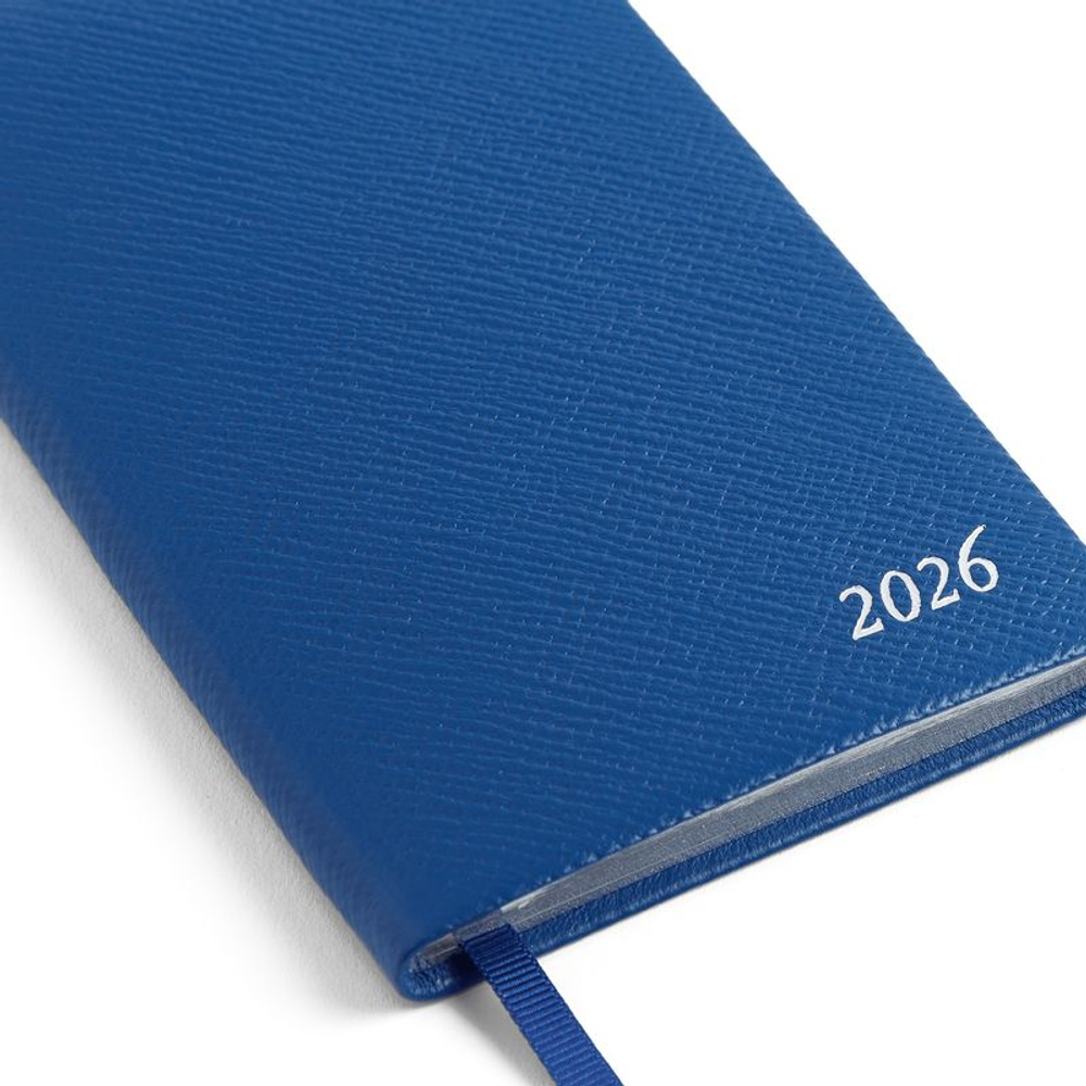 Smythson Ежедневник-блокнот 2026 Panama Weekly Diary, Nile Blue