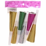 Дудка праздничная «Голограмма»2шт, цвет микс