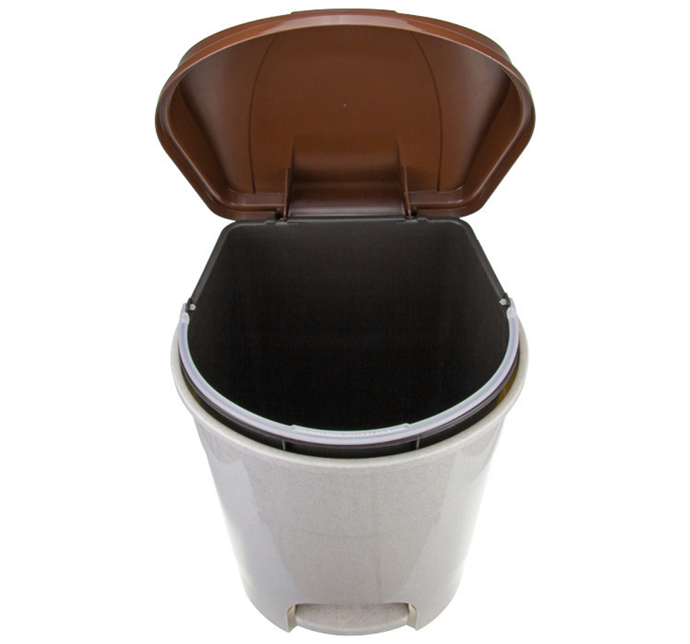 Контейнер для мусора педальный 19л с внутренним ведром М2892