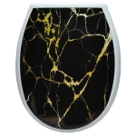 Сиденье жесткое с рис. Черный мрамор