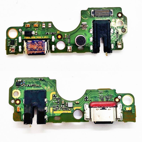 Шлейф для Tecno Spark 10C плата на системный разъем/разъем гарнитуры/микрофон