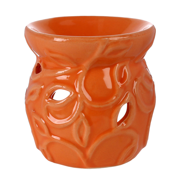 Аромалампа Вазочка Ветви с листьями цвет оранжевый 8 см