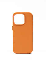 Кожаный чехол Leather Case iPhone 16 Pro Светло Коричневый