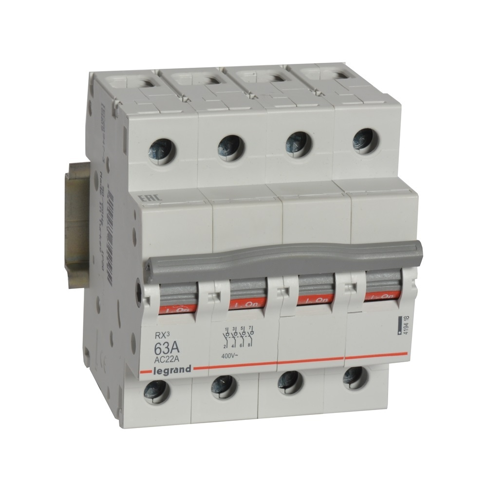 Выключатель-разъединитель 63А 4П Rx3 Legrand