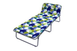 Кровать раскладная Юниор мягкая арт.с89м. (цвет ткани в ассортименте рис. (1 шт. в уп., гофрокартон)