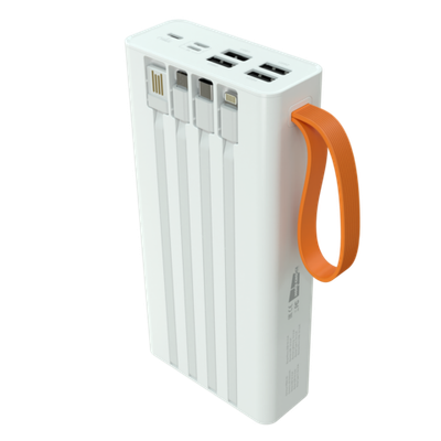 Внешний аккумулятор More choice PB22-30 30000mAh 2USB 2.1A с кабелем (White)