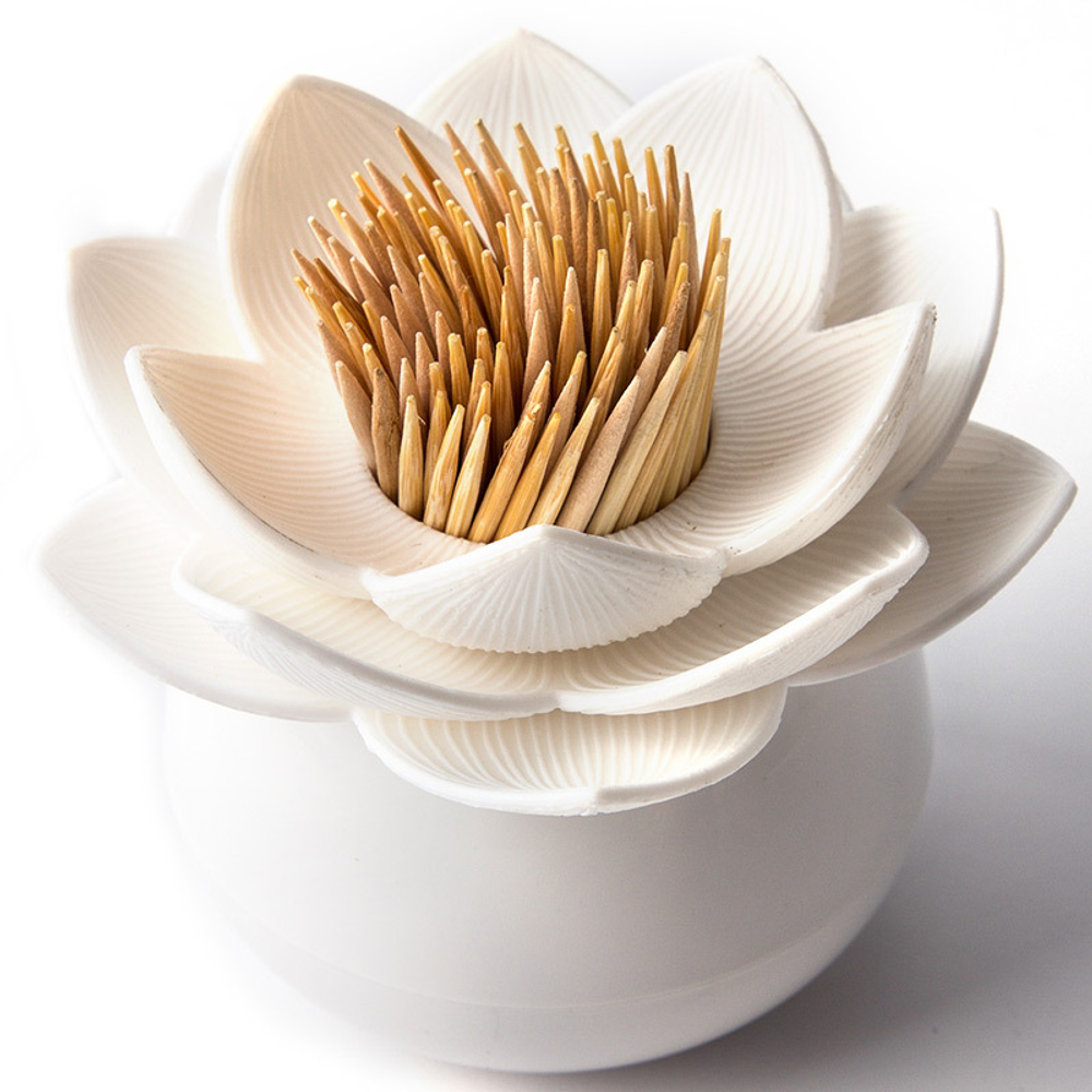 Держатель для зубочисток lotus, белый