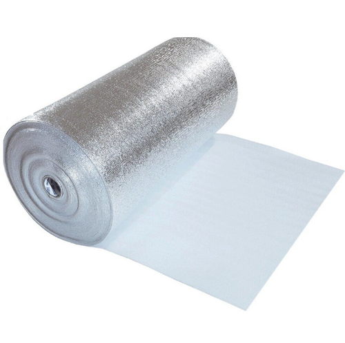 Вспененный полиэтилен Вилатерм с односторонним ламинированием AL фольга ЛФ 15000х1200х10 мм