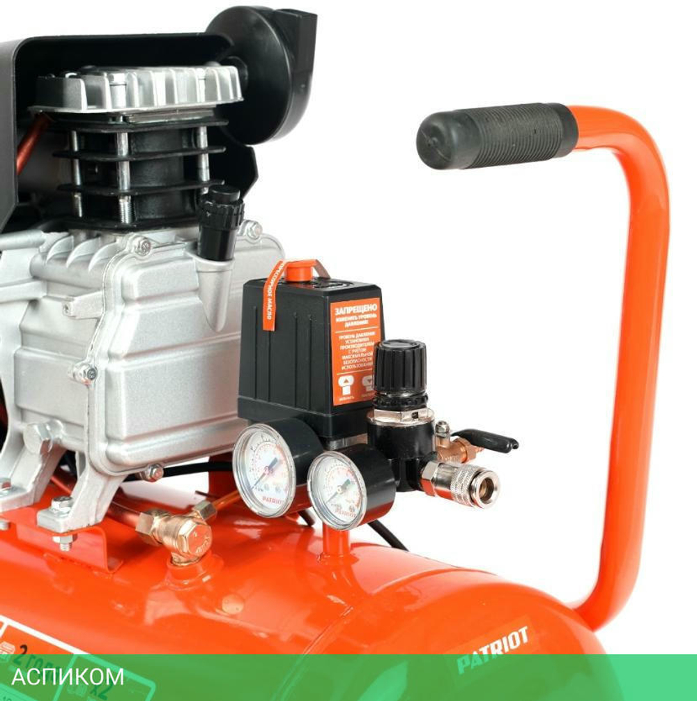 Компрессор Patriot EURO 50-260K оранжевый (525306316)