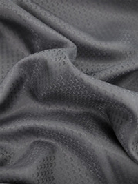 Ткань подкладочная Жаккард, шир. 145 см, 90 гр/м2, вискоза 45%, п/э 55%, серый