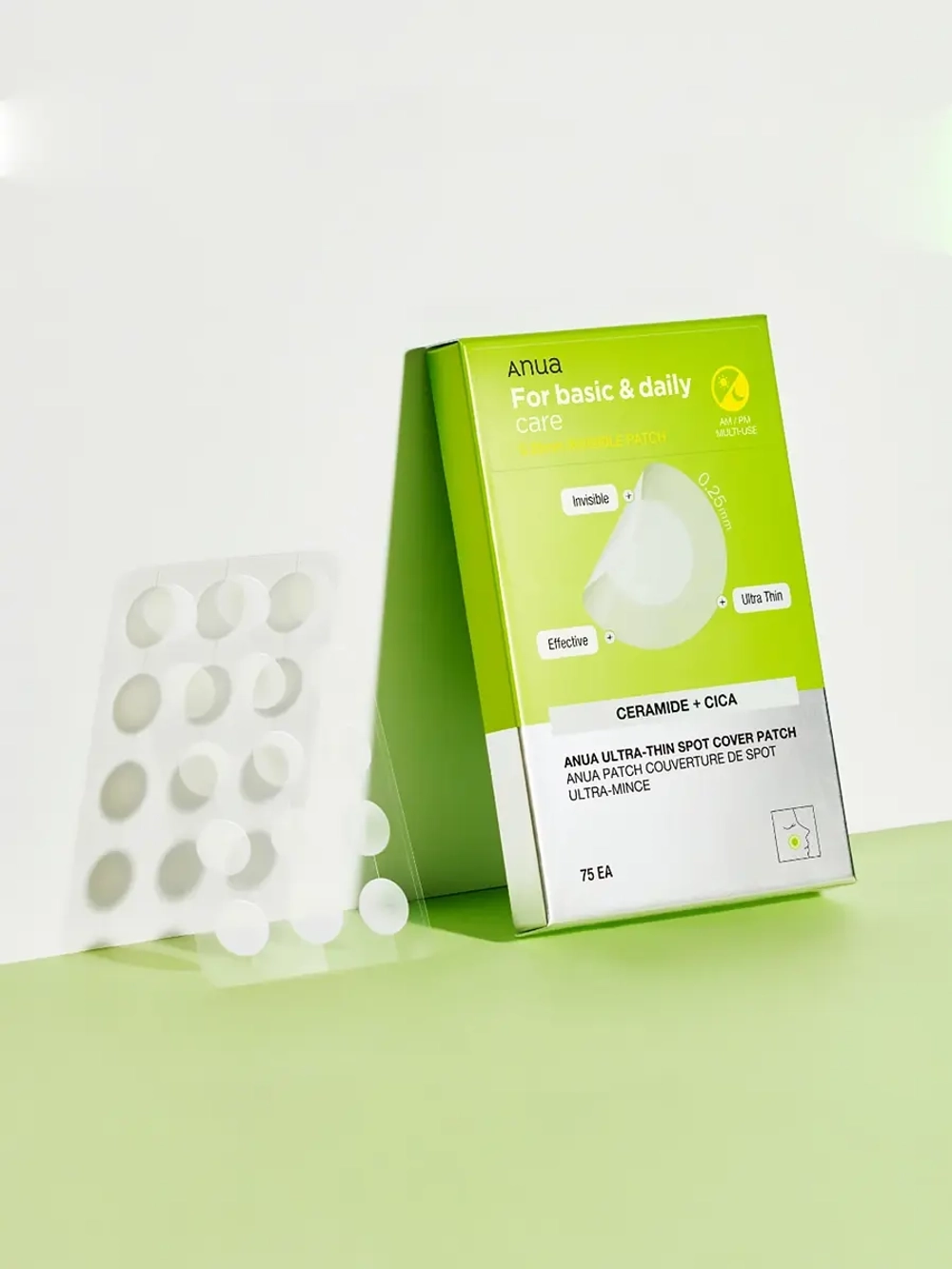 Anua Ультратонкие патчи против акне с керамидами и центеллой Ultra-Thin Spot Cover Patch 75 шт