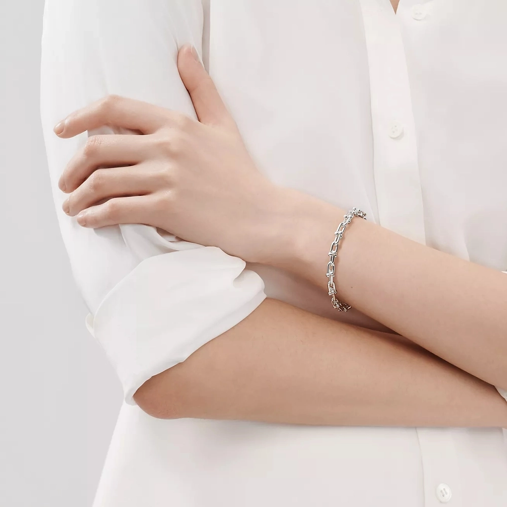 Браслет из серебра 925, Tiffany 💠Hard Wear, маленькие звенья✨Exclusive✨В наличии