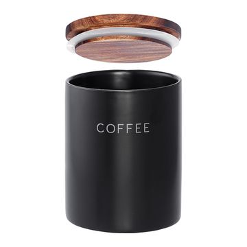 Банка керамическая для хранения кофе, 650 мл, черная