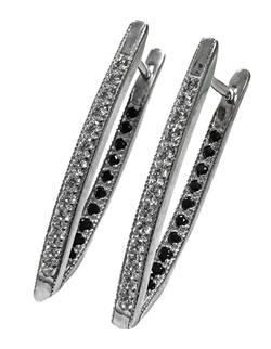 Ювелирные серьги из серебра