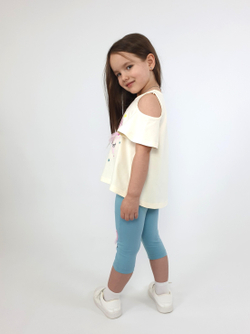 02-124-7 Комплект для девочки (джемпер+ лосины)