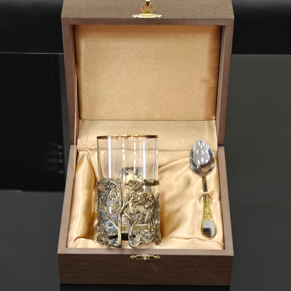 Чайный набор "Охотник" с ложечкой