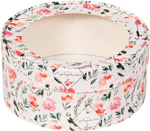 Упаковка "Шайба" принт розы с окном д 16 высота 7см