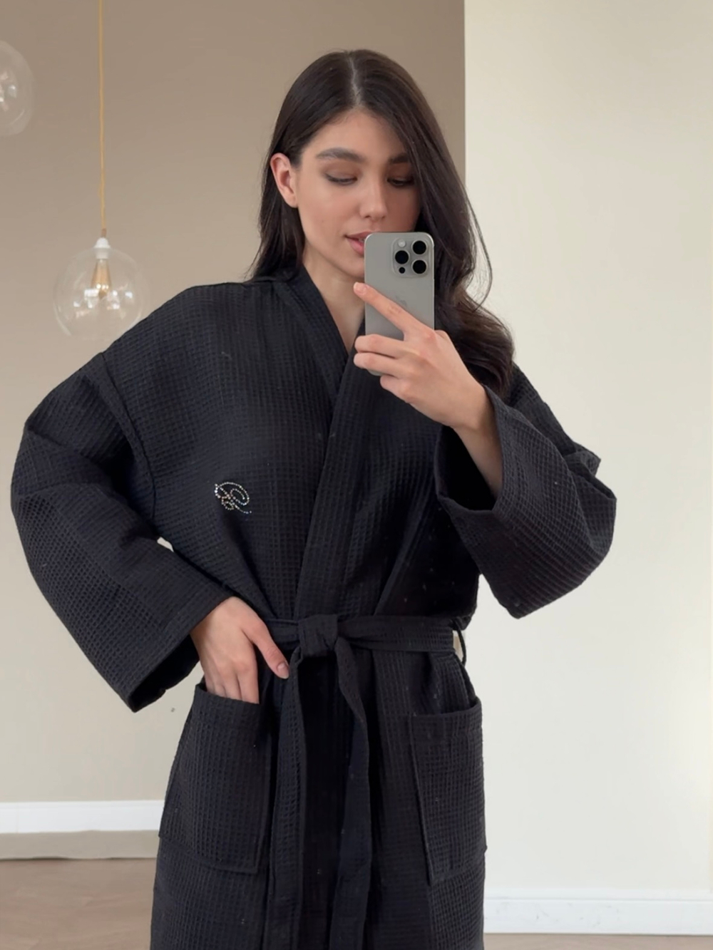 Вафельный халат Blumarine 90см (+ 10 цветов)