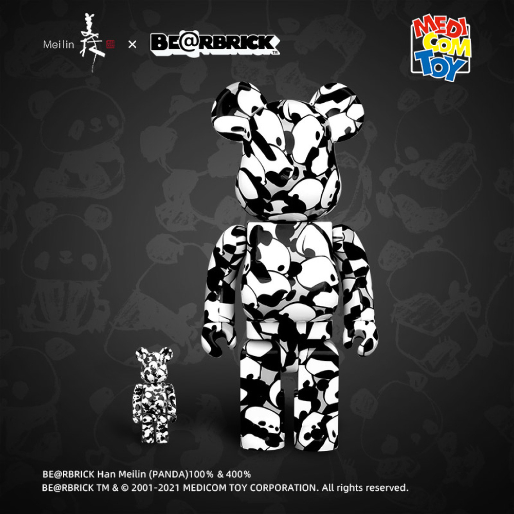 Дизайнерские игрушки X BE@RBRICK 1000%400%100% Han Meilin PANDA, 1854378-605428223